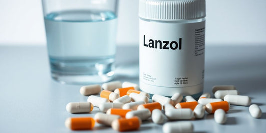 Lanzol medicine in display